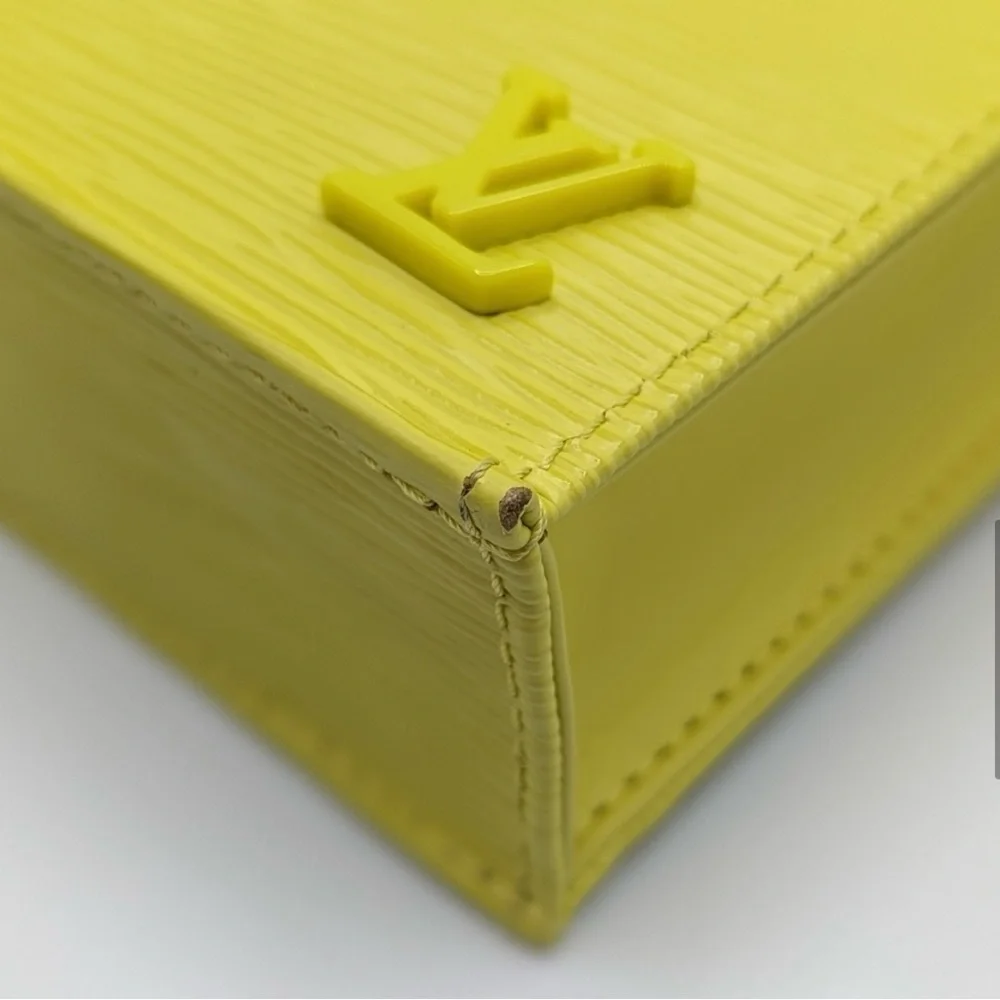 SALE! Louis Vuitton Petit Sac Plat Citron (yellow) Epi Leather Mini Bag - Picture 9 of 16